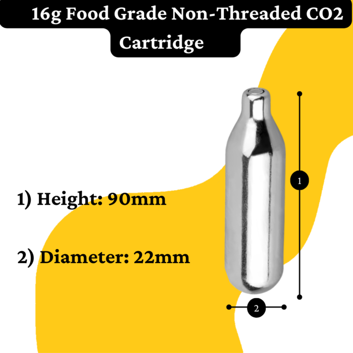 OZKEG 16g Food Grade Non-Threaded Pure CO2 Cartridges for Beer Mini Kegs - Image 2