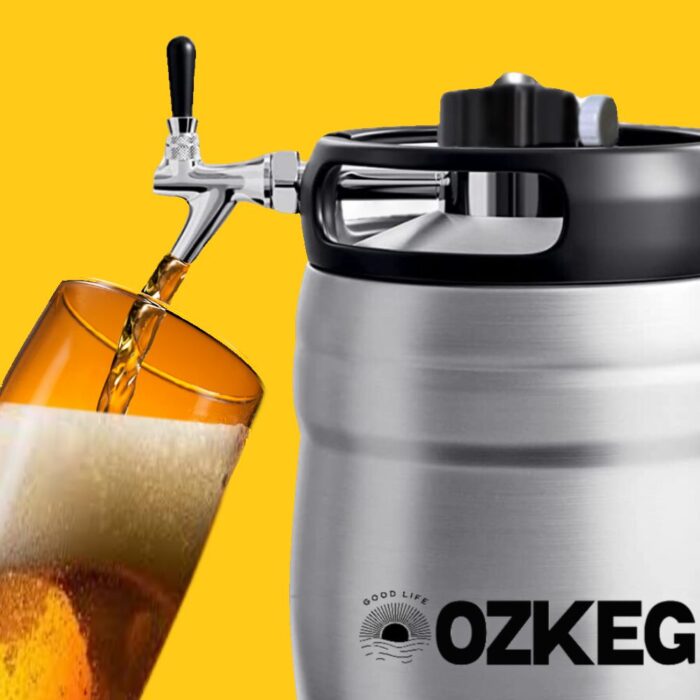 OZKEG Double Wall Vacuum Insulated Stainless Steel Beer Mini Keg 5L - Image 10